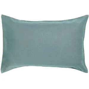 Maison Vivaraise Taie d'oreiller Zeff Vert de gris 50 x 75