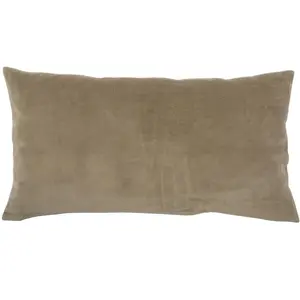 3S. x Home Coussin coton uni Elise Ficelle