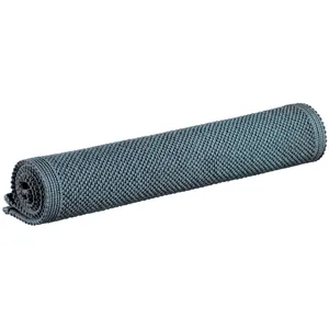 3S. x Home Maison Vivaraise Tapis de bain uni Etia Indigo 54 x 64 pas cher
