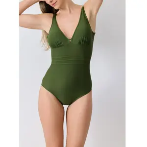Janine Robin - maillot de bain 1 piece Idylle vert 42 pas cher