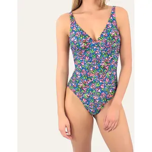 Laura By Janine Robin - Maillot de bain 1 Pièce Florenza bleu 42