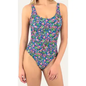 Laura By Janine Robin - Maillot de bain 1 Pièce Florenza bleu 38 pas cher