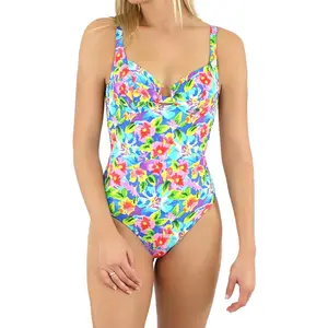Janine Robin - Maillot de bain 1 Pièce à armatures Maddalena multicolo...