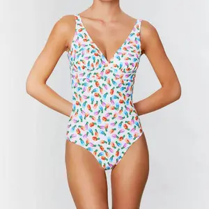 Laura By Janine Robin - Maillot de bain 1 pièce soft Piña Colada blanc...