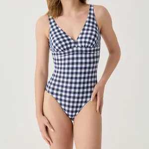 Laura By Janine Robin - Maillot de bain 1 Pièce Mimbeau bleu marine 40