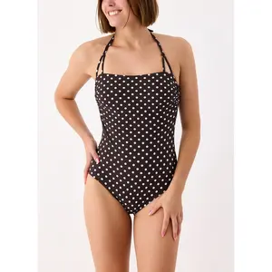 Janine Robin - Maillot de bain 1 pièce bustier Monica marron 38