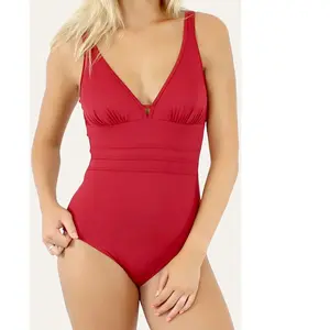 Janine Robin - Maillot de bain 1 Pièce coupe sous poitrine Grace rouge... pas cher