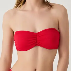 Laura By Janine Robin - Haut de maillot de bain bandeau Bellagio rouge... pas cher