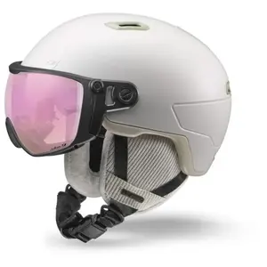 Comparateur de prix : Casque de ski avec visière JULBO Globe Evo (Beige- REACTIV 1-3 High Co...
