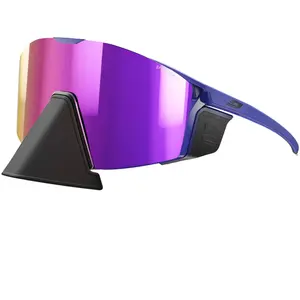 Lunettes Julbo Edge Cover bleues avec verre miroir Spectron 4 violet