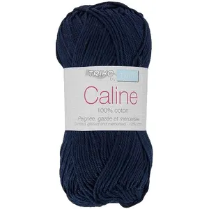 Non communiqué Coton à tricoter CALINE 147 Marine pas cher