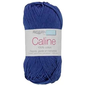 Non communiqué Coton à tricoter CALINE 145 Bleu amiral pas cher