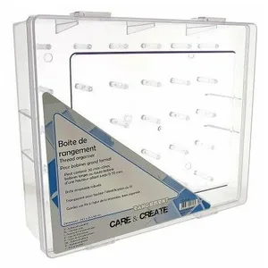 Boite de rangement - Mercerie Couture - 30 mini-cônes - Transparent - ...
