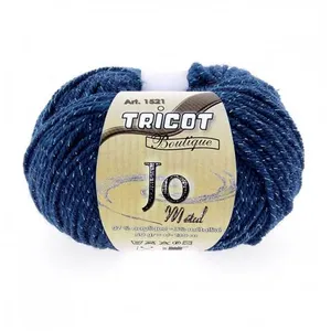 Fil à tricoter Tricot Boutique JO Métal - Distrifil Bleu (15) - Bleu (... pas cher