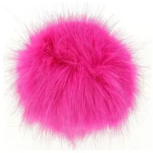 Non communiqué Pompons fausse fourrure - 10cm de diamètre - Unic(...) - 112 Rose