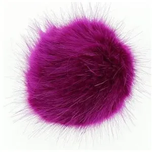 Pompons fausse fourrure - 10cm de diamètre - Unic 128 Violet - 128 Vio... pas cher