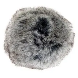 Pompons fausse fourrure - 10cm de diamètre - Unic 02 Gris Chiné - 02 G... pas cher