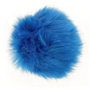 Non communiqué Pompons fausse fourrure - 10cm de diamètre - Unic(...) - 135 Bleu