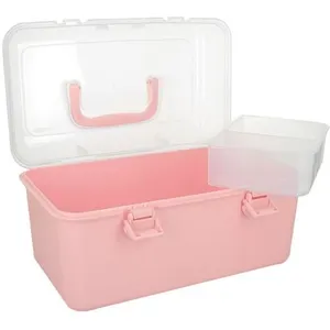 Boîte de Rangement CARE & CREAT (26,5cm x 16cm x 14cm) Rose (ROSE CLAI...