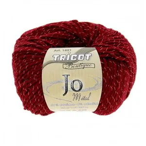 Fil à tricoter Tricot Boutique JO Métal - Distrifil Rouge (08) - Rouge...