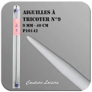 Non communiqué Aiguilles à Tricoter de 40cm en plastique n°6,5 à n°20 - Distrifil(...) -