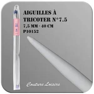 Non communiqué Aiguilles à Tricoter de 40cm en plastique n°6,5 à n°20 - Distrifil(...) -
