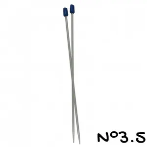 COUTURE LOISIRS Aiguilles à tricoter métal - 30cm / Numéro 3,5 pas cher