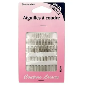 COUTURE LOISIRS Aiguille à coudre main - Assortiment x 50 pcs