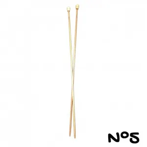 GENERIQUE Aiguilles à Tricoter en Bambou - 33cm - n° 3 à 6 - Distrifil(...) -