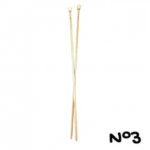 GENERIQUE Aiguilles à Tricoter en Bambou - 33cm - n° 3 à 6 - Distrifil(...) - pas cher