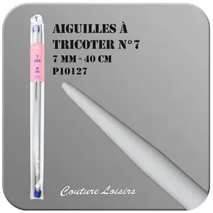 Non communiqué Aiguilles à Tricoter de 40cm en plastique n°6,5 à n°20 - Distrifil(...) -