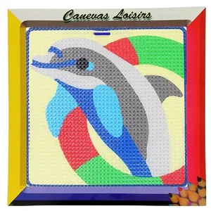 Non communiqué Kit Canevas Enfant gros trous Dauphin - Ref 205 pas cher