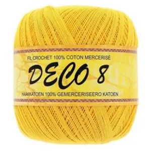 Non communiqué Coton Déco 8 Jaune d'or - Distrifil - Pelote de coton