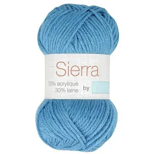 Pelote de laine à tricoter Tricot SIERRA - Distrifil(...) - 1369 Bleu
