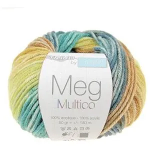 Distrifil Fil à Tricoter MEG Multico Color : Multicolore (110) pas cher