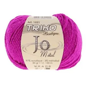 Fil à tricoter Tricot Boutique JO Métal - Distrifil Violet (24) - Viol... pas cher