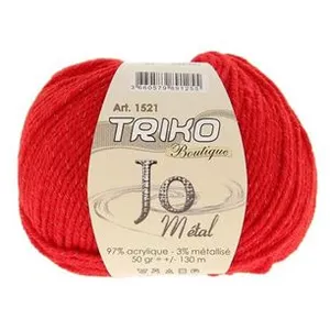 Fil à tricoter Tricot Boutique JO Métal - Distrifil Rouge (21) - Rouge...
