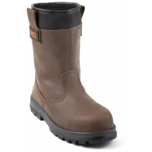 Botte de securite cuir pleine fleur hydro S3 sra Gaston Mille sutran 46 pas cher