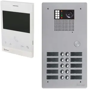 GOLMAR Kit interphone vidéo collectif BUS 2 fils G2P 10 appels - GKVG2P/210Vendu parbis-electric
