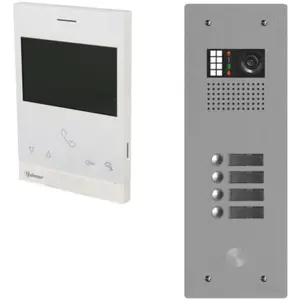 Kit visiophone collectif avec 4 écrans 1 rangée GOLMAR G2+ GKVG2P-104Vendu parbis-electric