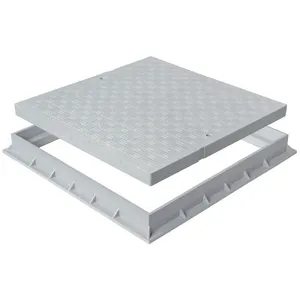 Tampon de sol pvc renforcé 187 x 187 mm avec cadre anti-choc 200 x 200 mm - 49,00 kn - Gris - série 2000 First PlastVendu paramazon