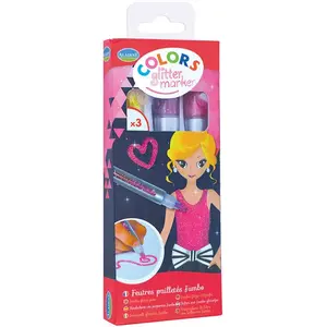 Aladine Kit de 3 Glitter Marker