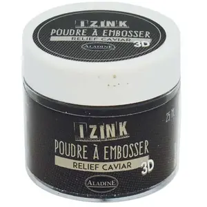 Comparateur de prix : Aladine Poudre à embosser - Noir Caviar - 25 ml