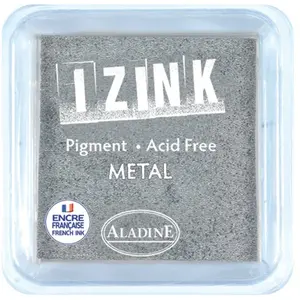 Aladine Izink Pigment - Grand Encreur - Metal Silver