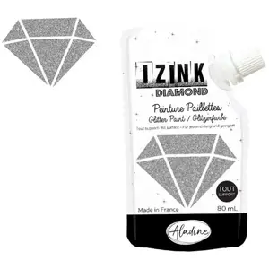 Comparateur de prix : Peinture pailletée Aladine Izink Diamond 80 ml Argent