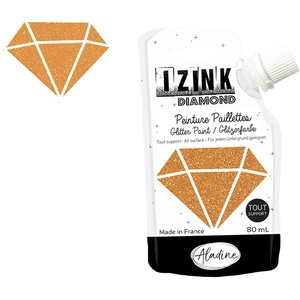 Comparateur de prix : Aladine Peinture paillettes Izink Diamond doré cuivre - 80 ml