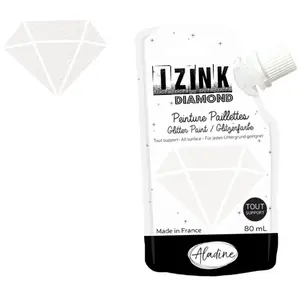Comparateur de prix : ALADINE Peinture - IZINK - Diamond - Nacré - 80ml - Résistante à l'eau