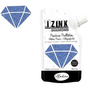 Comparateur de prix : Peinture pailletée Aladine Izink Diamond 80 ml Bleu