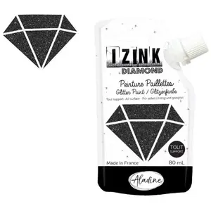 Comparateur de prix : ALADINE Peinture Izink Diamond - Noir - 80ml
