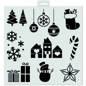 Aladine Pochoir déco Motifs de Noël 30 x 30 cmVendu parscrapmalin